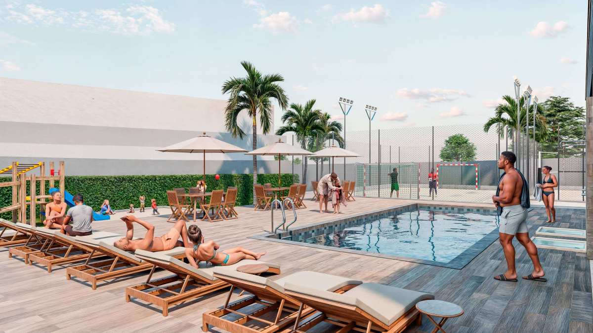 Apartamento à venda com 2 quartos - ,