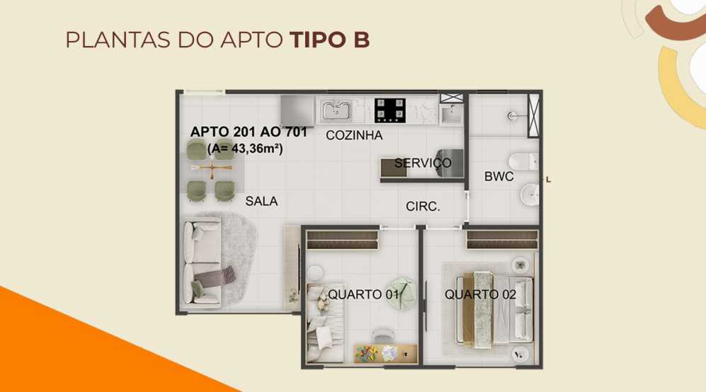 Planta - Vila Gonzaga - Beith Imóveis